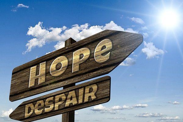 希望と絶望の看板